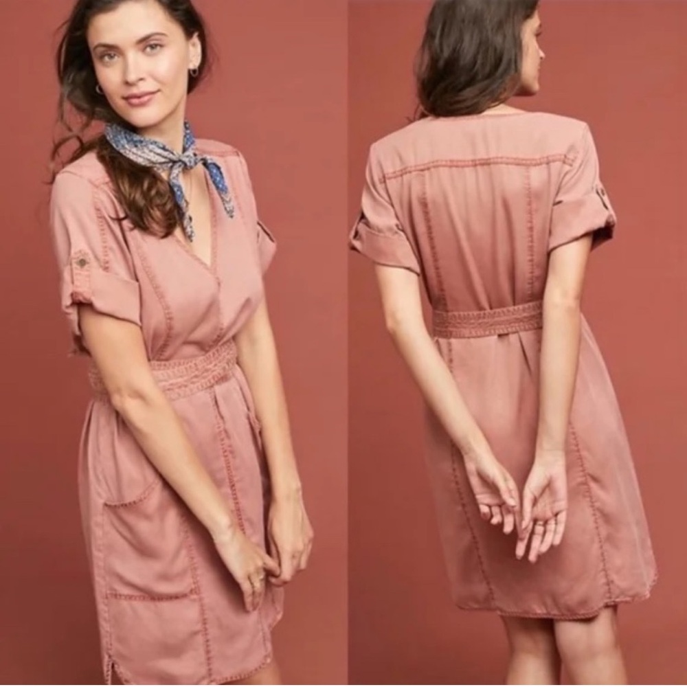 Anthropologie Pilcro and the Letterpress Belted Utility Dress